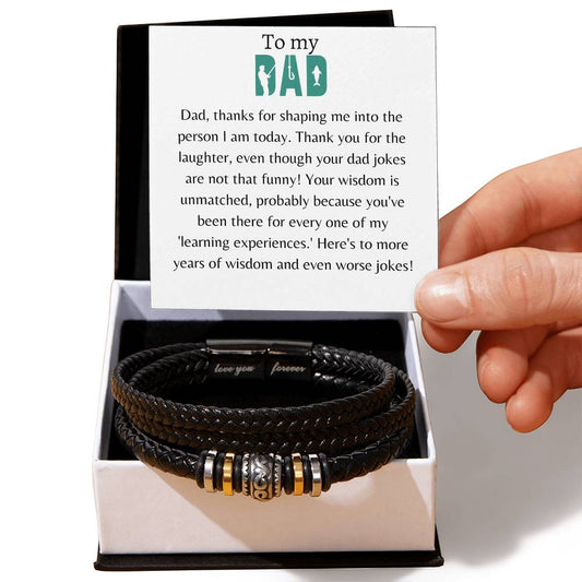 Men's Leather Bracelets | Worse Jokes Bracelet | Bori Mood Store