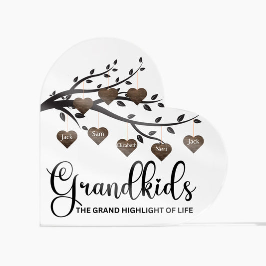 Heart Shaped Plaques | Heart Plaques for Grandma | Bori Mood Store